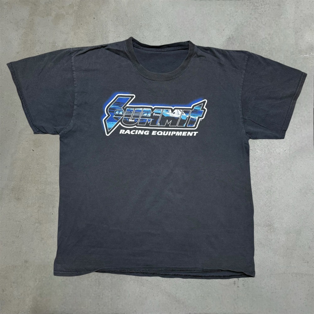 Y2K Summit Racing Equipment T-Shirt Mens XL Black Graphic Tee Motorsports Racing
